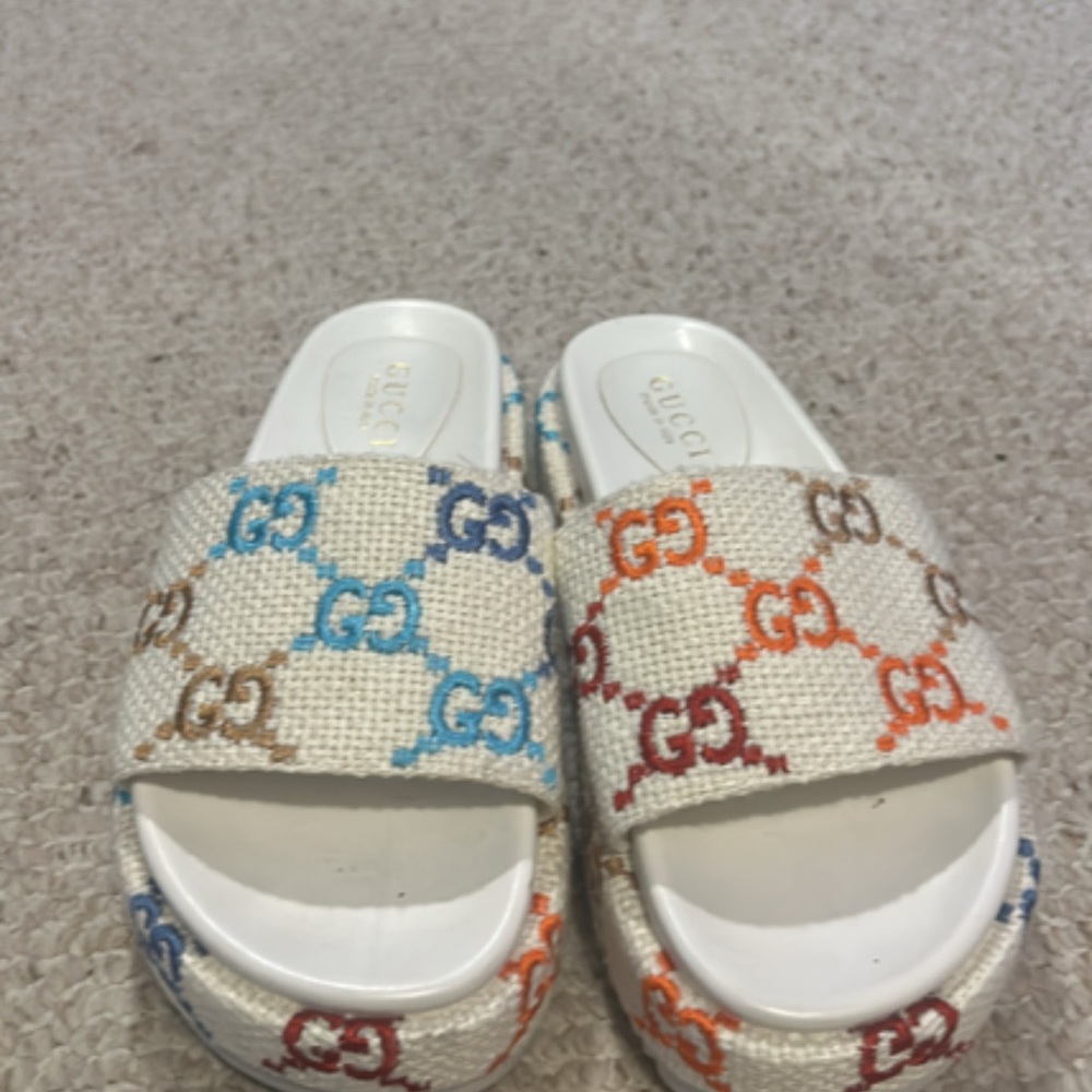 Gucci Multicolor Slide Sandals